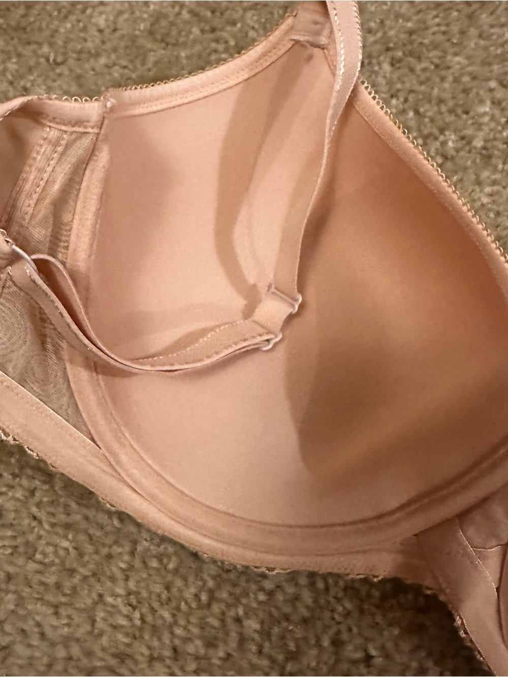 Panache Cari 7961 T-Shirt Bra 28GG UK Nude Beige Spacer Molded Underwire Lace - Picture 7 of 8